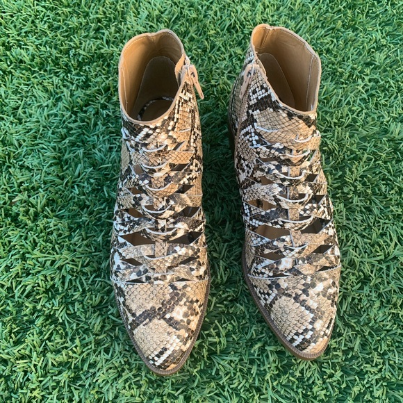 Faux Snake Booties - Picture 6 of 13